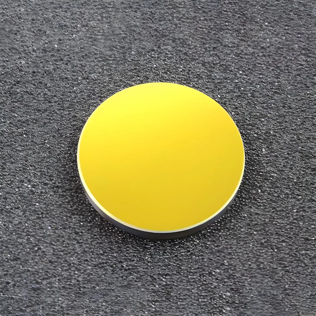CO2 laser optical mirror with gold coating